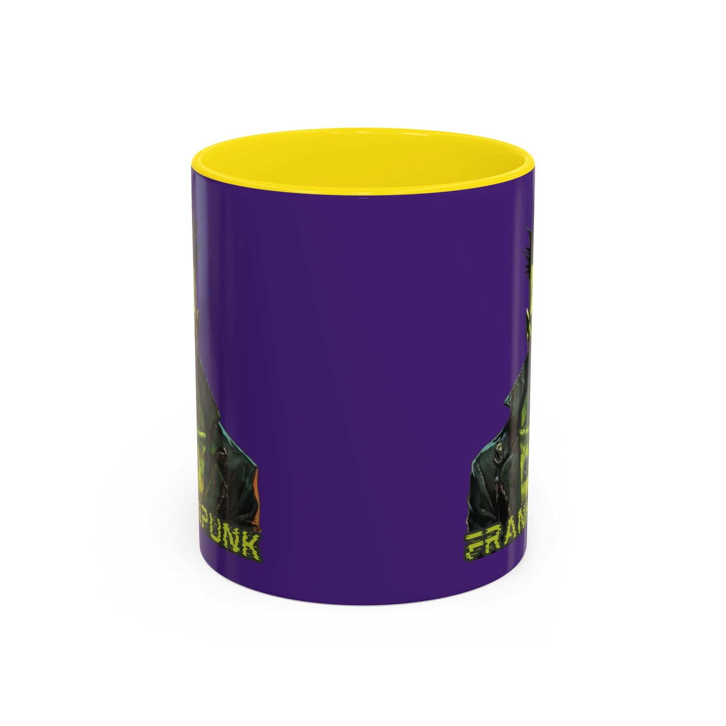 Frankenpunk Purple Accent Mug by CreepyCrafts.boo