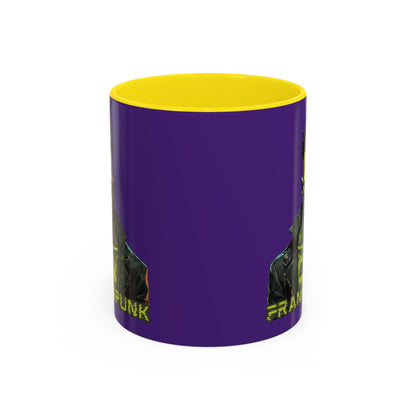 Frankenpunk Purple Accent Mug by CreepyCrafts.boo