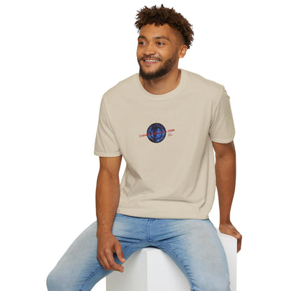 2-sided, cypherpunkgear.com logo Light colors Unisex T-Shirt by cypherpunkgear.com