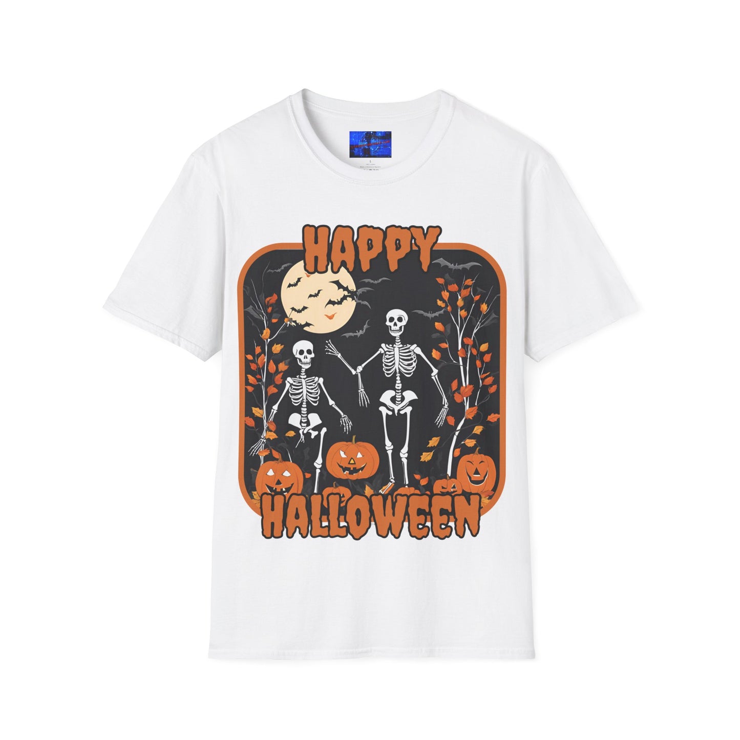 Spooktacular Skeletons of Halloween LTcolors Unisex T-shirt by cypherpunkgear