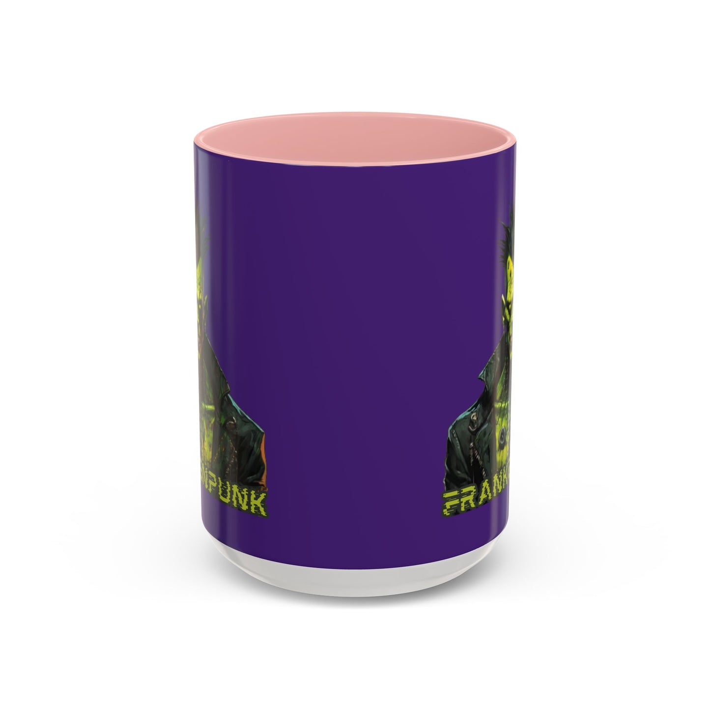 Frankenpunk Purple Accent Mug by CreepyCrafts.boo
