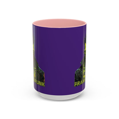Frankenpunk Purple Accent Mug by CreepyCrafts.boo