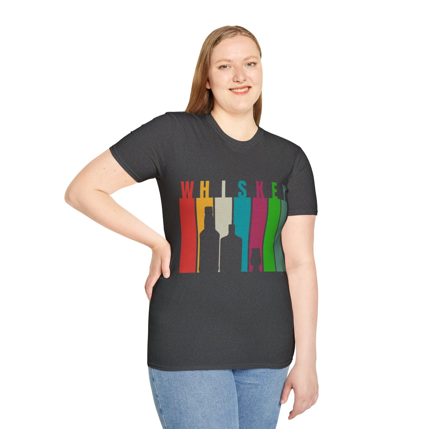 Whiskey spelled with an 'e' DKcolors Unisex T-Shirt by cypherpunkgear.com
