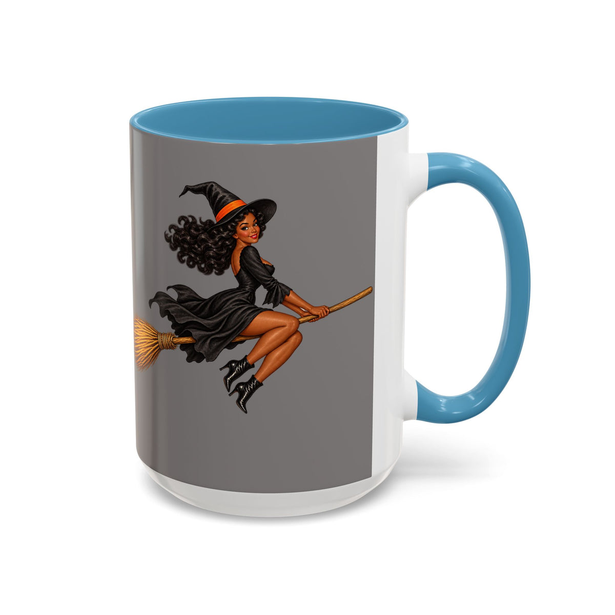 Velvet Vex Grey Accent Mug by CreepyCrafts.boo