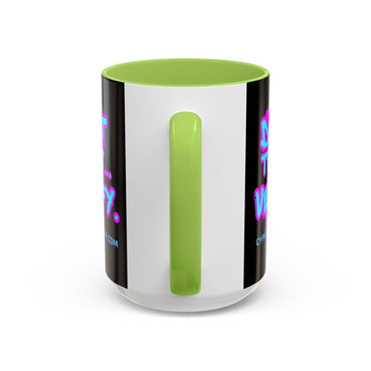 Don't Trust...Verify. Black Accent Mug by cypherpunkgear.com
