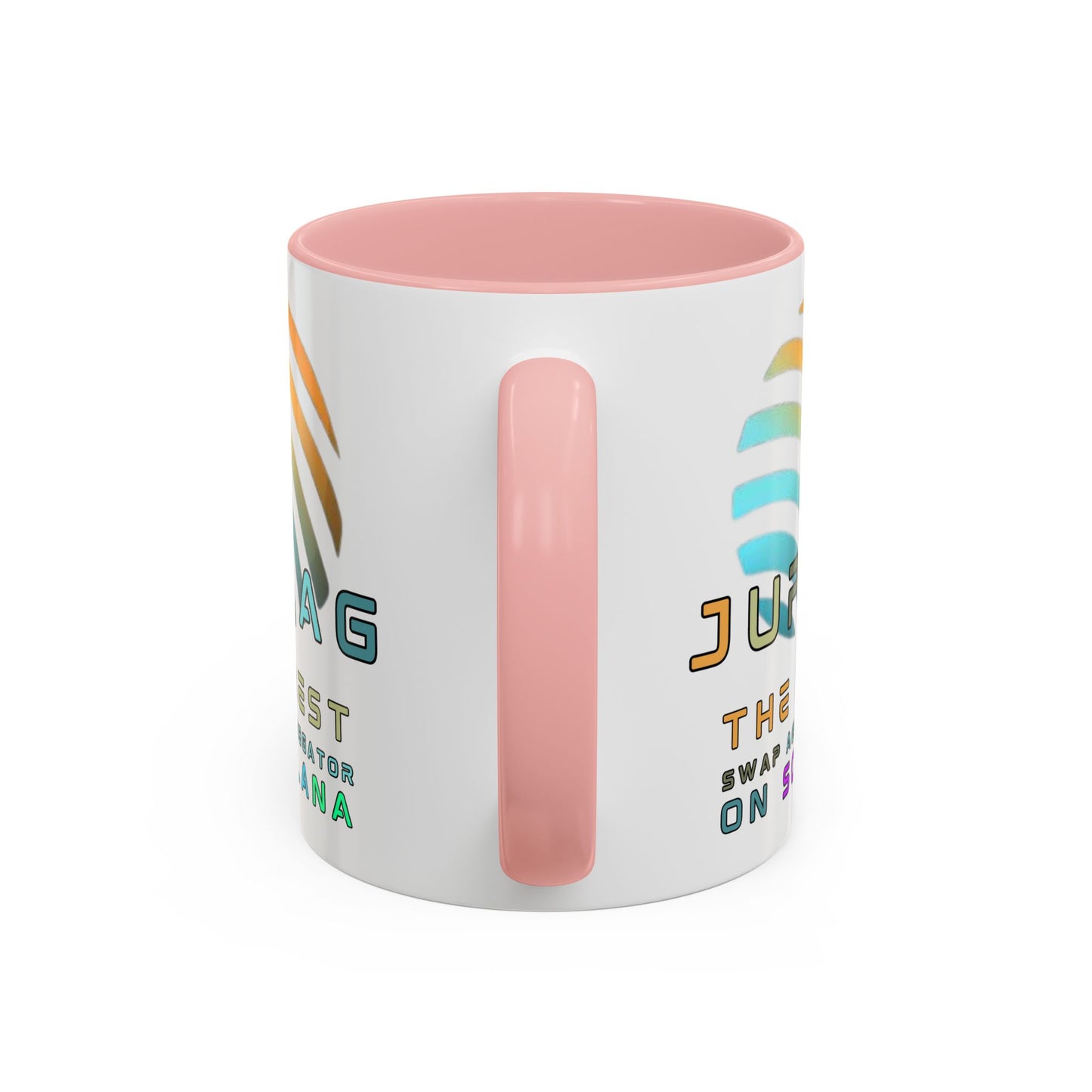 Jupiter (JUP) the best aggregator on Solana Accent Mug by cypherpunkgear