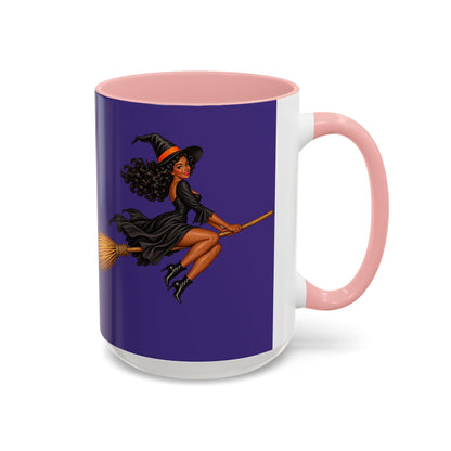 Velvet Vex Purple Accent Mug by CreepyCrafts.boo