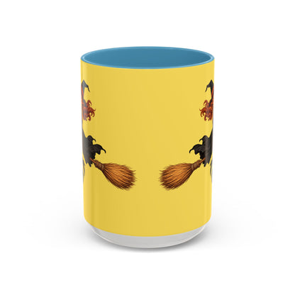 Hazel Hex Yellow Accent Mug by CreepyCrafts.boo