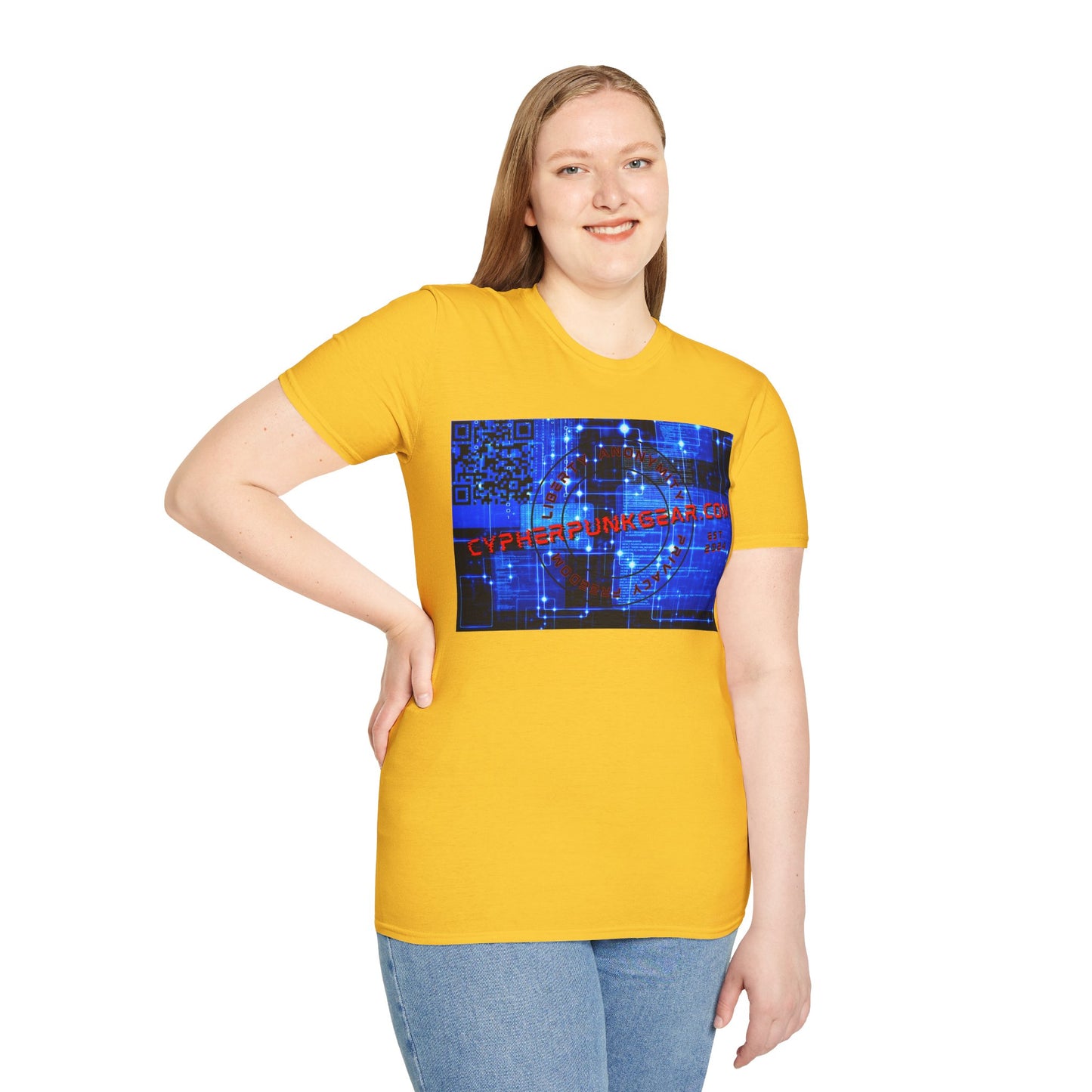 Cypherpunkgear.com logo Light colors Unisex T-Shirt by cypherpunkgear.com