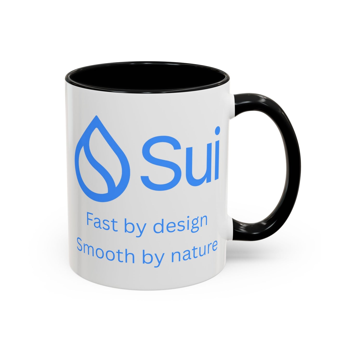 SUI White Accent Mug by cypherpunkgear.com
