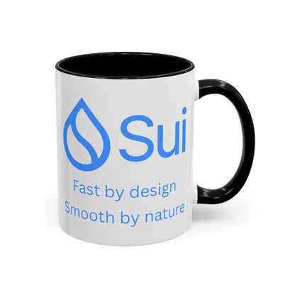 SUI White Accent Mug by cypherpunkgear.com