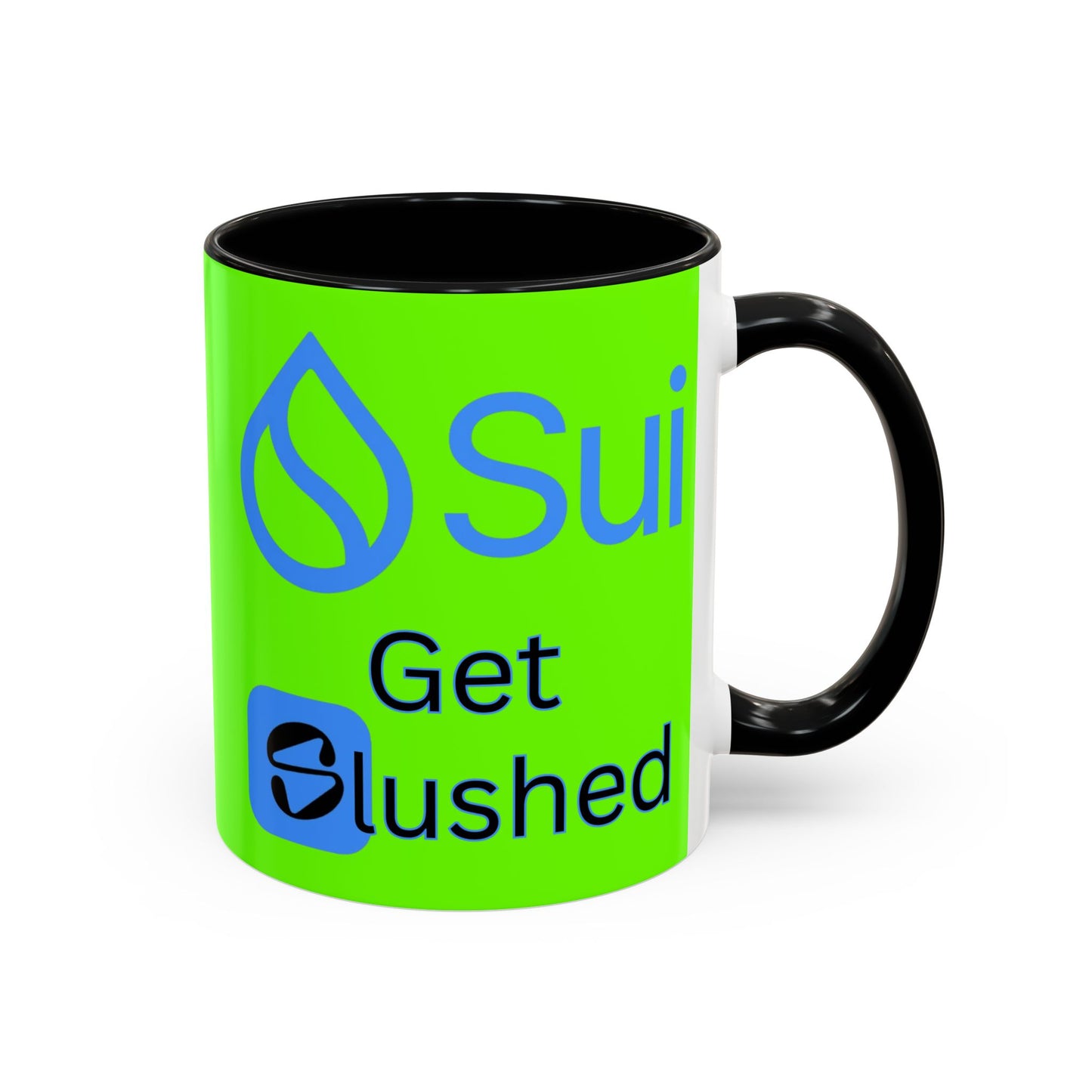 Sui: Get Slushed Green Accent Mug by cypherpunkgear.com