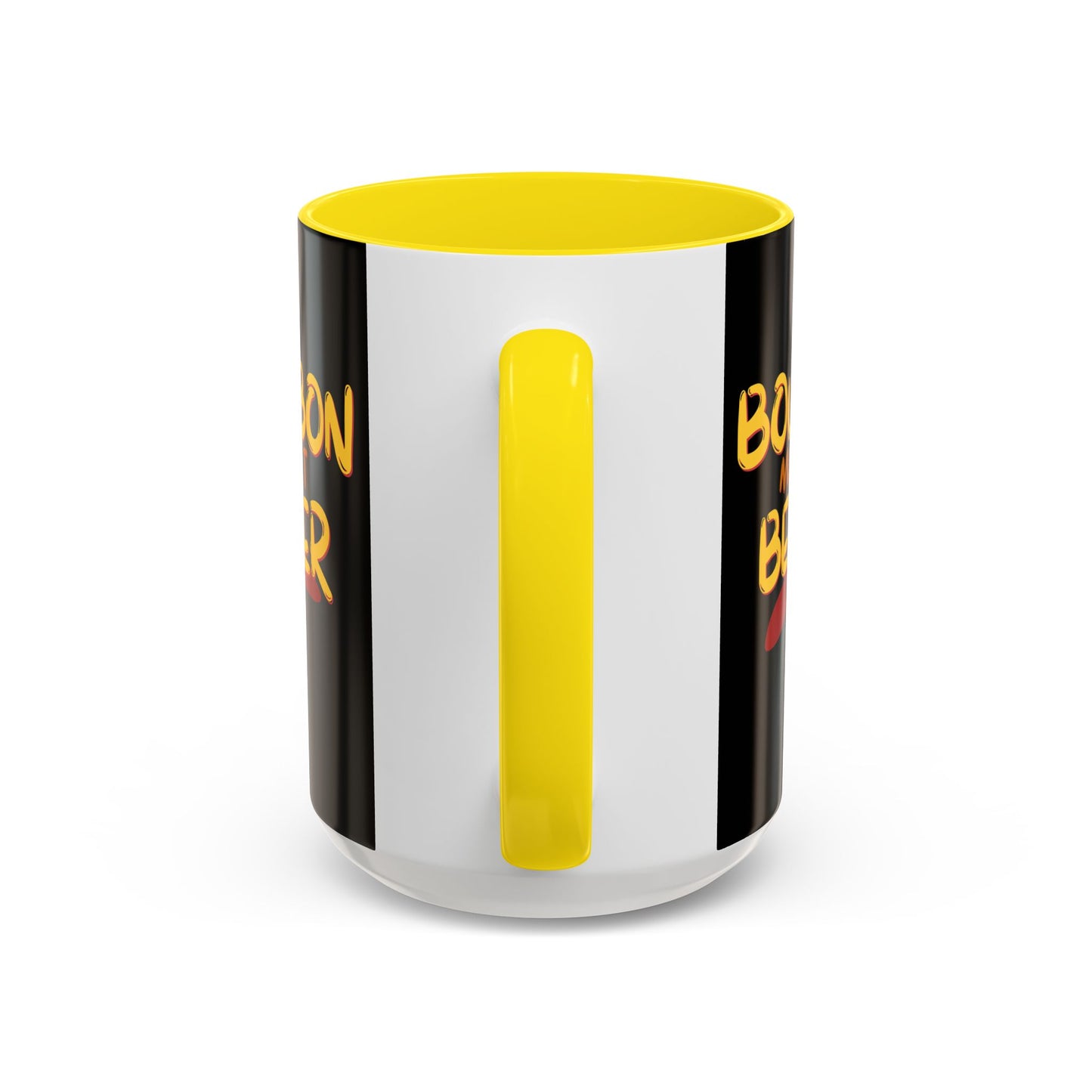 Bourbon makes it better Accent Mug by cypherpunkgear.com