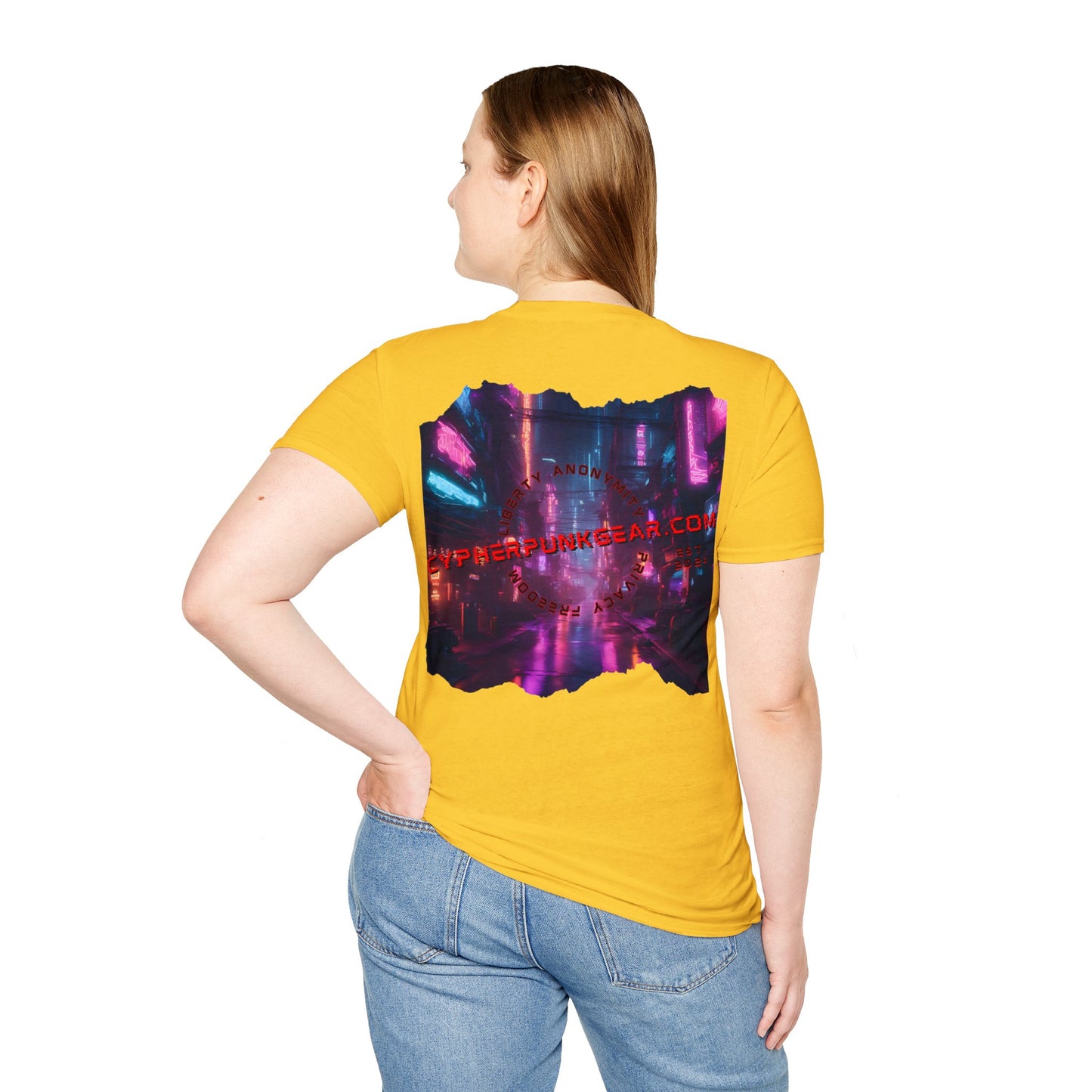 2-sided cypherpunkgear Logo LTcolors Unisex T-Shirt by cypherpunkgear