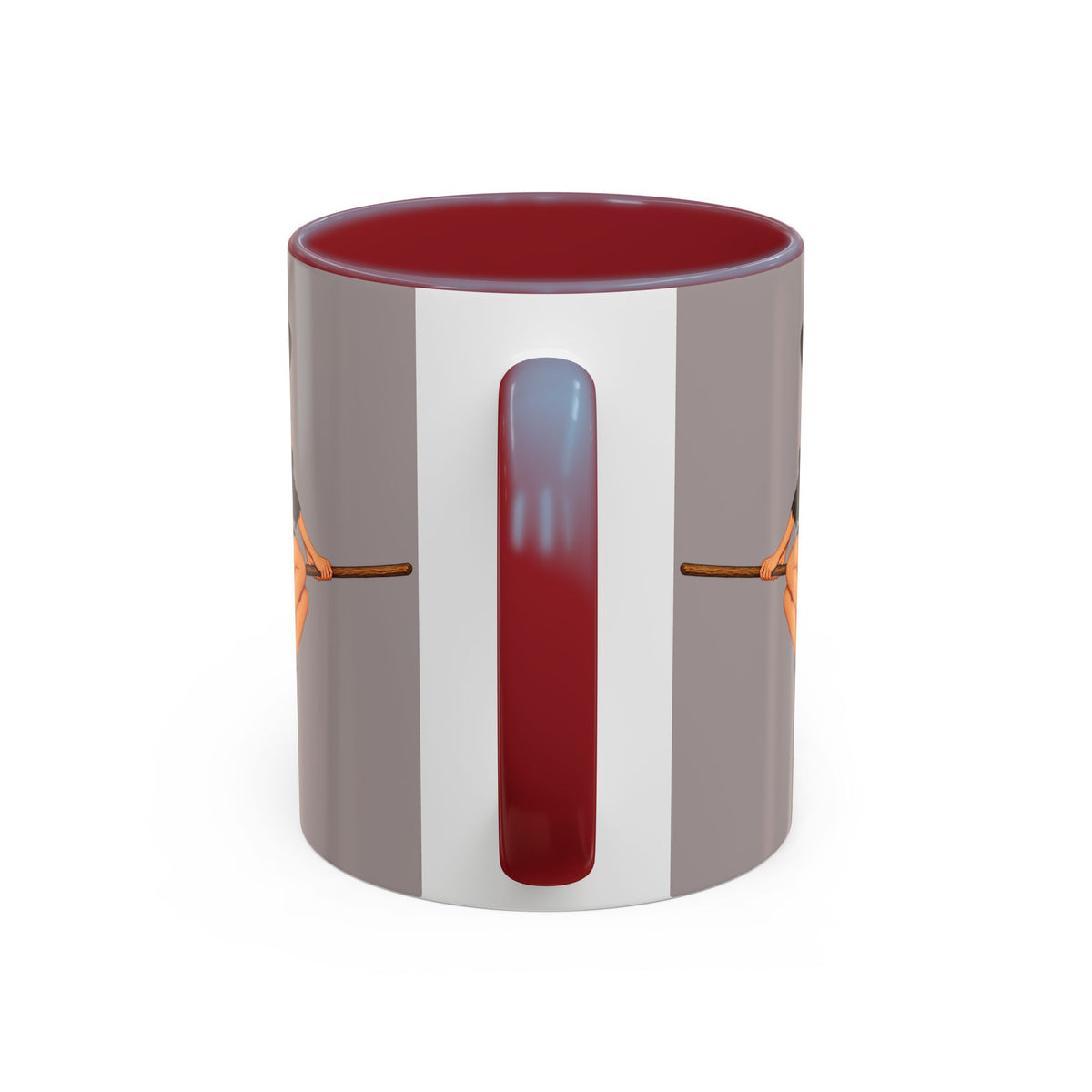 Hazel Hex Grey Accent Mug by CreepyCrafts.boo