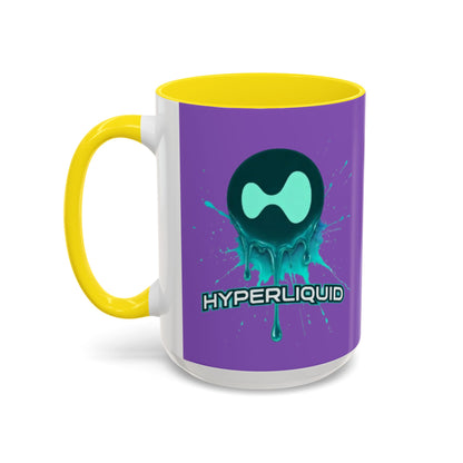 HYPE Drip Light Purple Accent Mug by cypherpunkgear.com