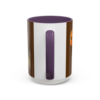 Is it Samhain yet? Skeleton's Pumpkin Brown Accent Mug by CreepyCrafts.boo