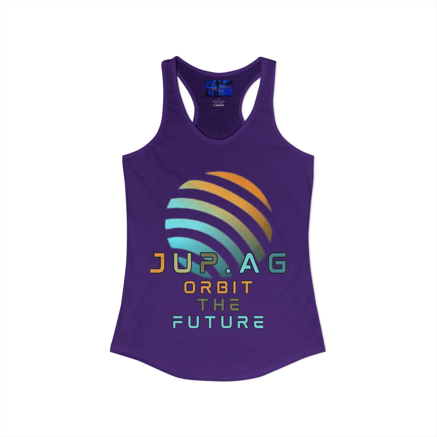 Jupiter (JUP) Orbit the Future Women's Racerback Tank Top by cypherpunkgear.com