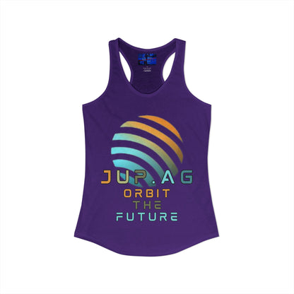 Jupiter (JUP) Orbit the Future Women's Racerback Tank Top by cypherpunkgear.com