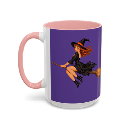 Hazel Hex Purple Accent Mug by CreepyCrafts.boo