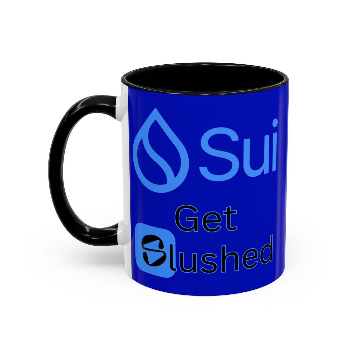 Sui: Get Slushed Dark Blue Accent Mug by cypherpunkgear.com