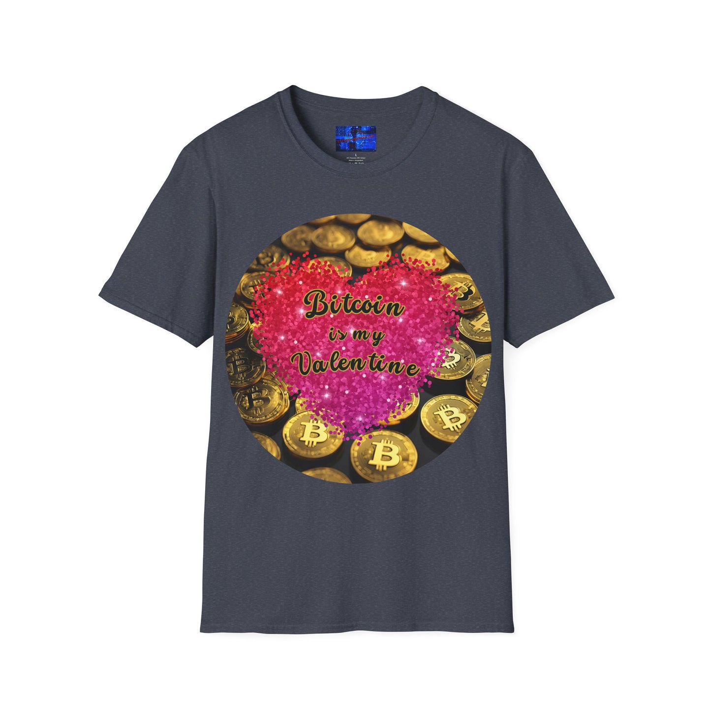Bitcoin is My Valentine Dark colors Unisex T-Shirt by cypherpunkgear.com