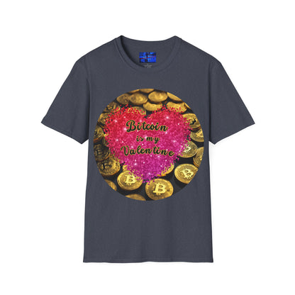 Bitcoin is My Valentine Dark colors Unisex T-Shirt by cypherpunkgear.com