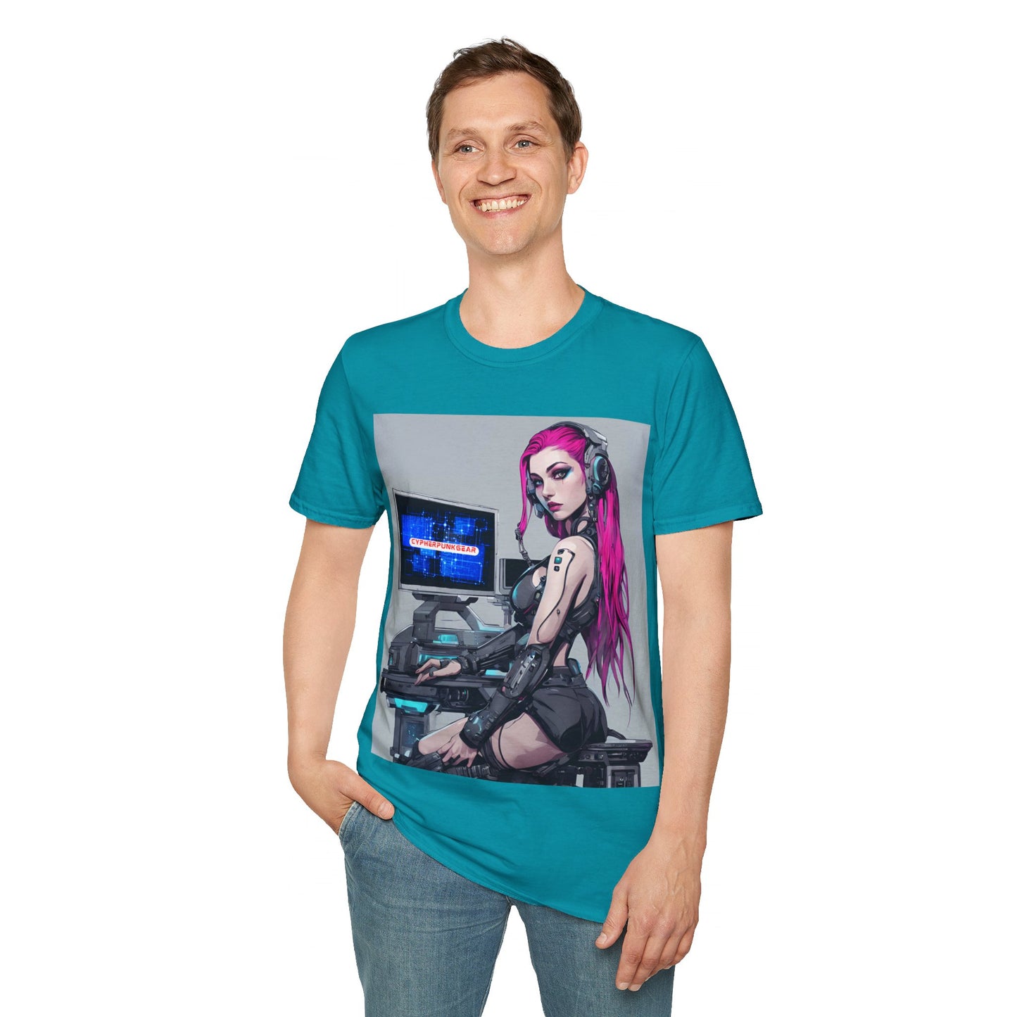 Netrunner Cyberpunk Unisex T-Shirt by cypherpunkgear