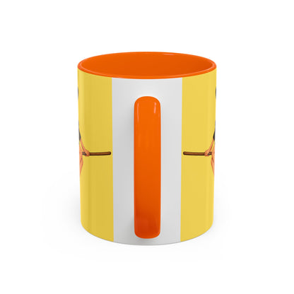 Hazel Hex Yellow Accent Mug by CreepyCrafts.boo