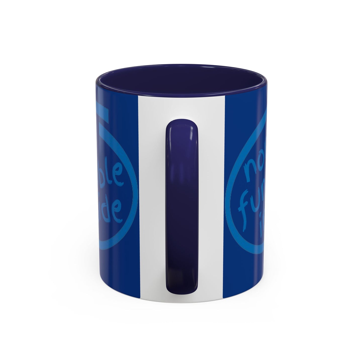 Non-Fungible Inside Dark Blue Accent Mug by cypherpunkgear.com