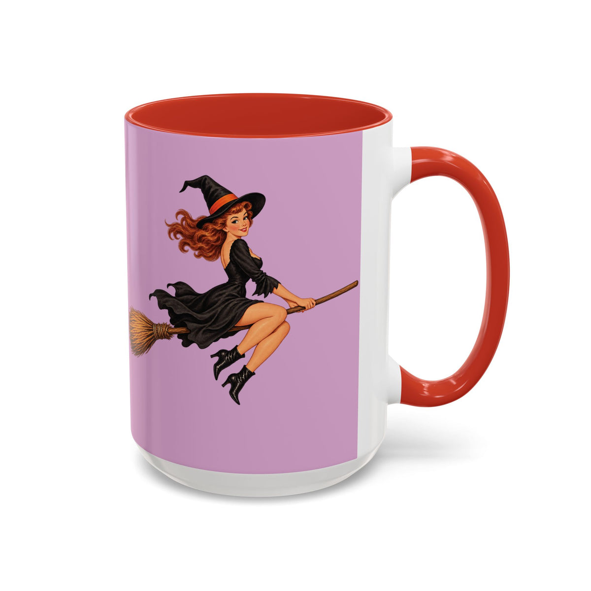 Hazel Hex Pink Accent Mug by CreepyCrafts.boo