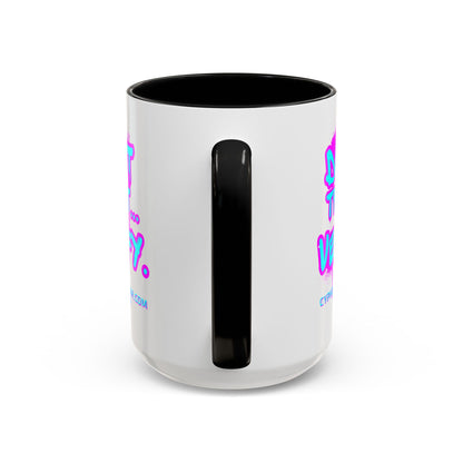 Don't Trust...Verify. White Accent Mug by cypherpunkgear.com