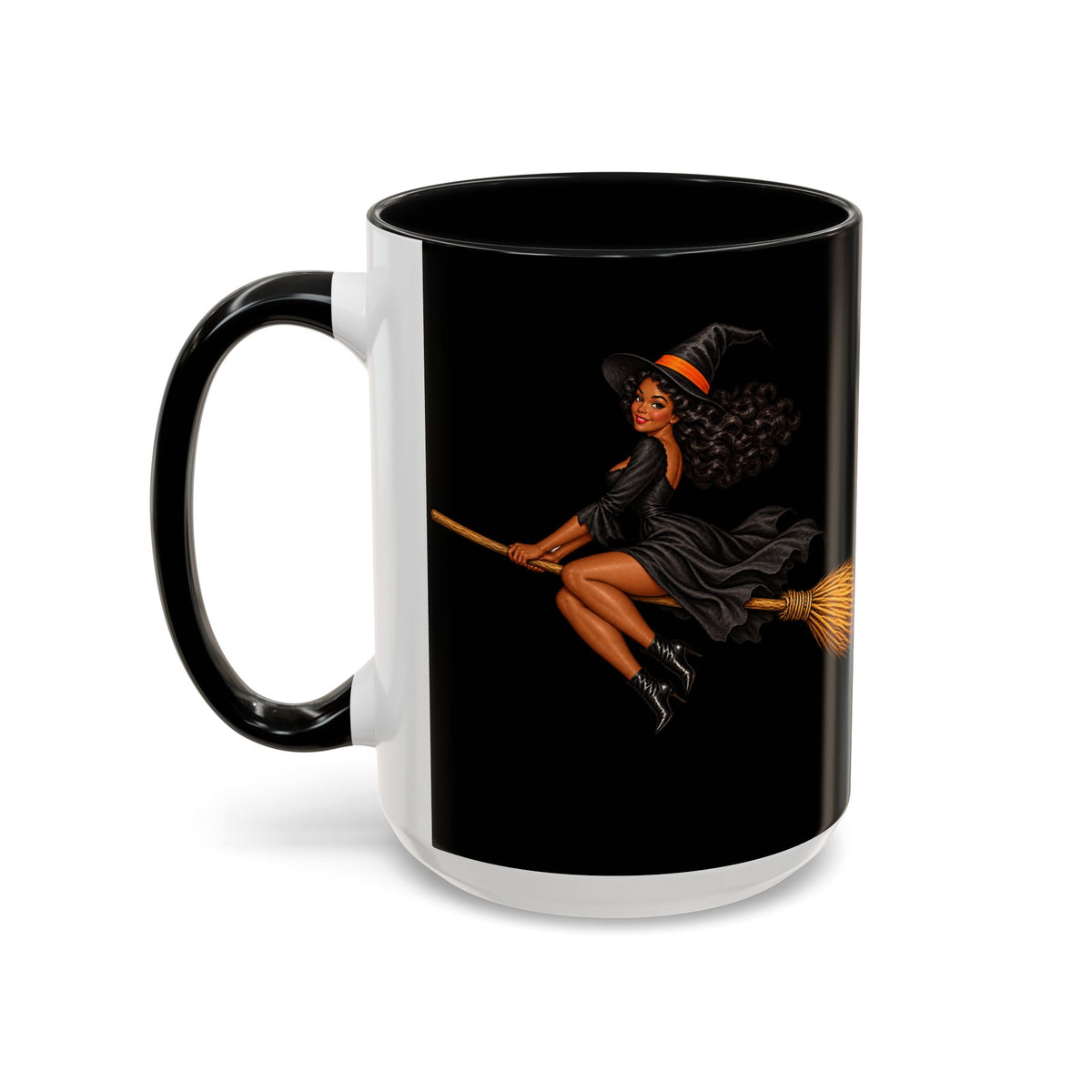 Velvet Vex Black Accent Mug by CreepyCrafts.boo