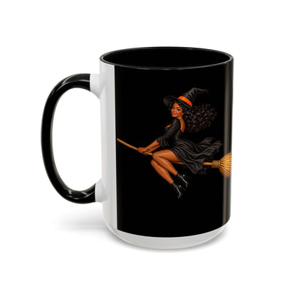Velvet Vex Black Accent Mug by CreepyCrafts.boo