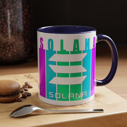 Solana (SOL) Freedom Accent Mug by cypherpunkgear.com