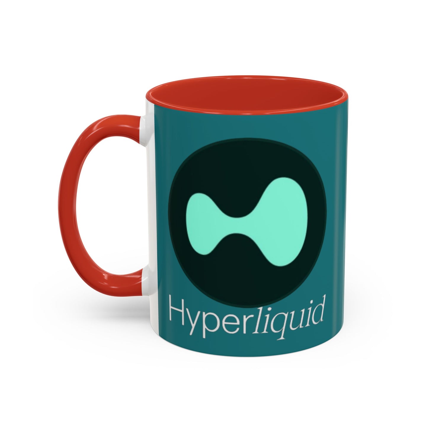 Hyperliquid White font Hyperliquid Accent Mug by cypherpunkgear.com
