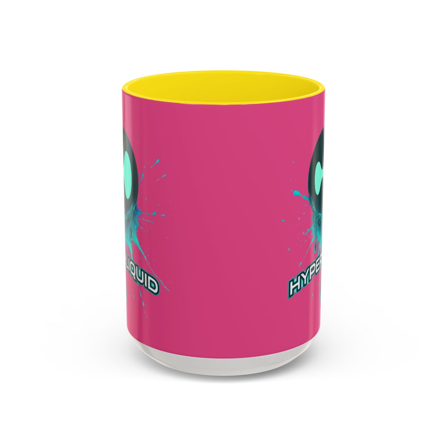 HYPE Drip Pink Accent Mug by cypherpunkgear.com