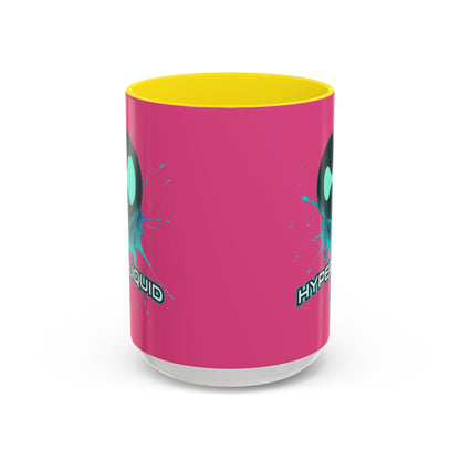 HYPE Drip Pink Accent Mug by cypherpunkgear.com