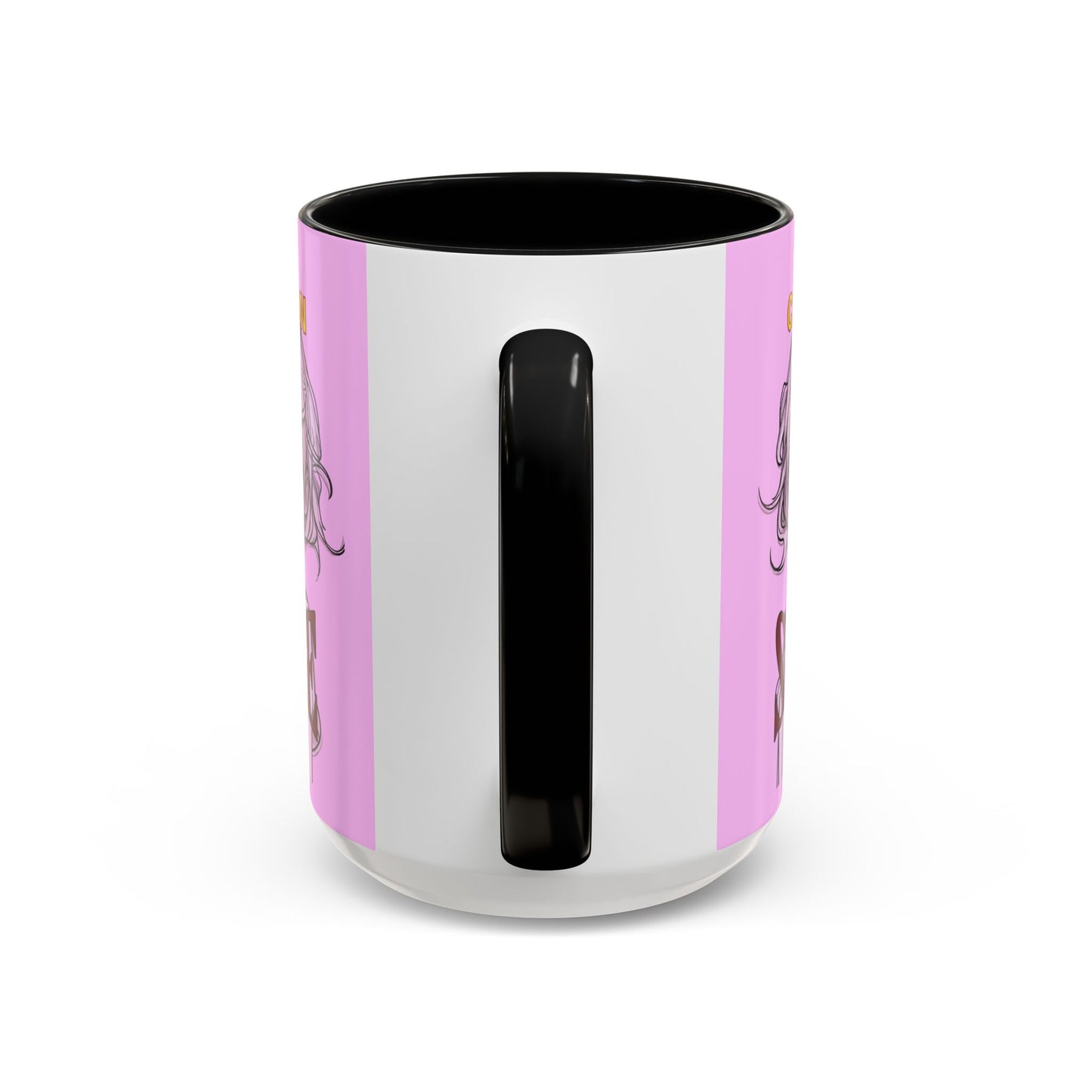 Caution, Savage Pink Accent Mug by cypherpunkgear.com