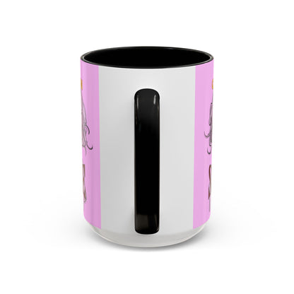 Caution, Savage Pink Accent Mug by cypherpunkgear.com