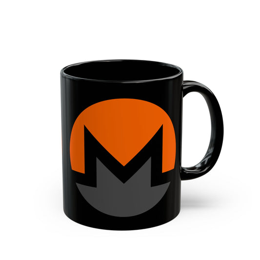 Monero (XMR) Black Mug by cypherpunkgear.com