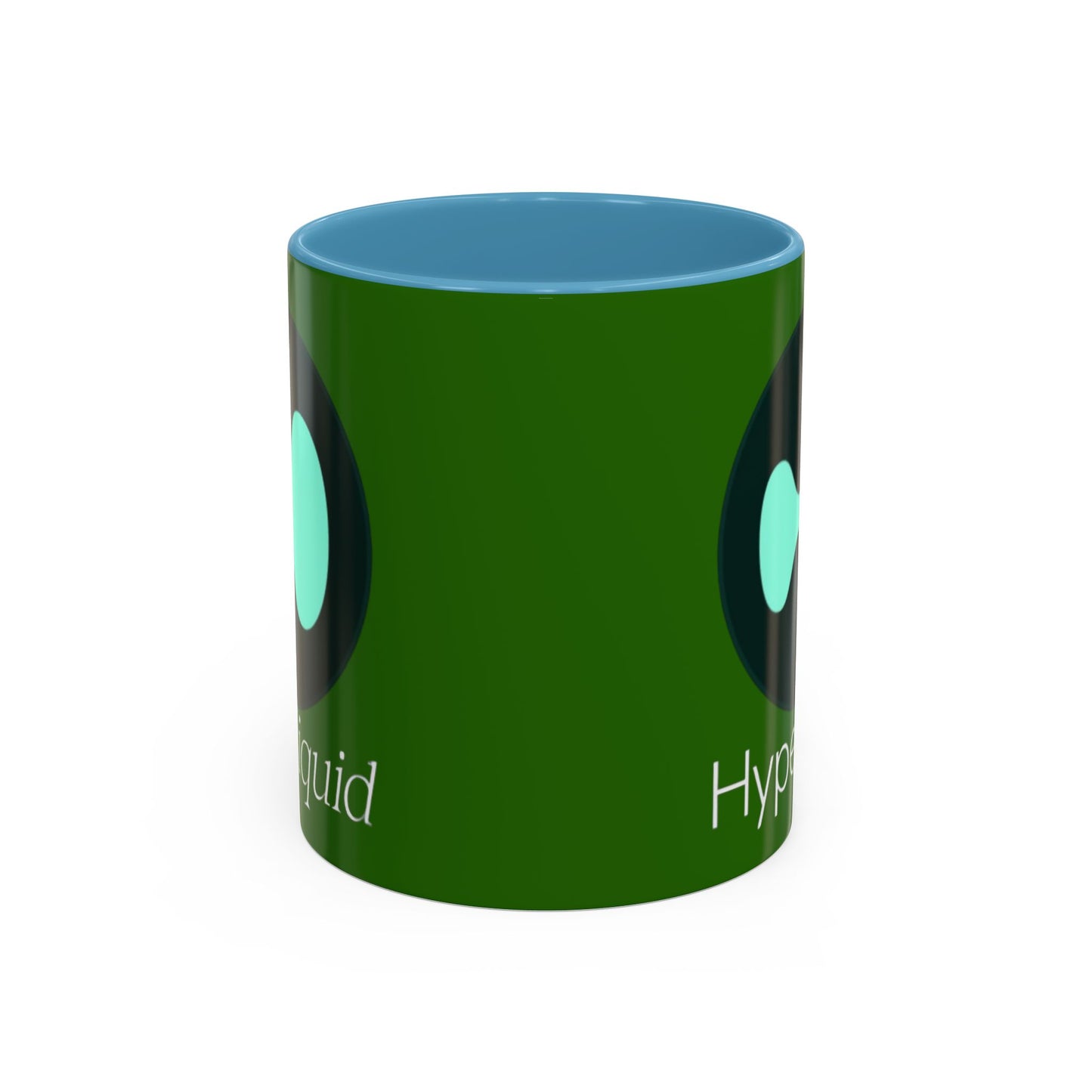 Hyperliquid White font Green Accent Mug by cypherpunkgear.com