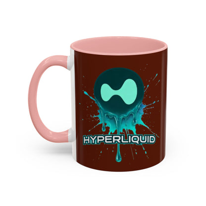 HYPE Drip Brown Accent Mug by cypherpunkgear.com