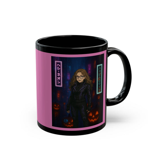 Hethyr Neon Pink Mug by CreepyCrafts.boo