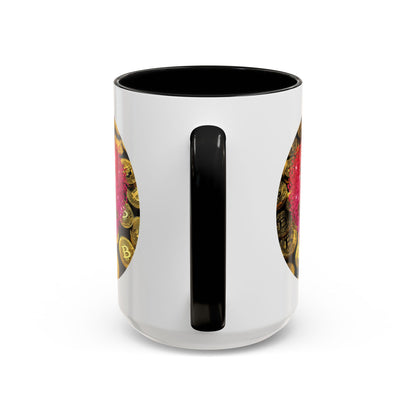 Bitcoin is My Valentine White Accent Mug by cypherpunkgear.com