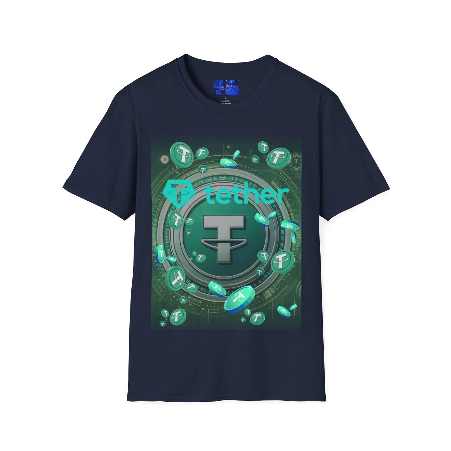 Tether Dark colors Unisex T-Shirt by cypherpunkgear.com