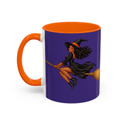 Velvet Vex Purple Accent Mug by CreepyCrafts.boo