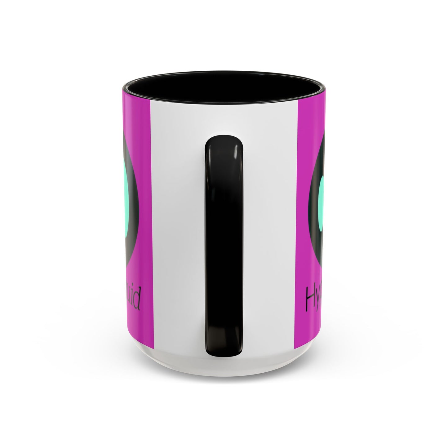 Hyperliquid Black font Pink Accent Mug by cypherpunkgear.com