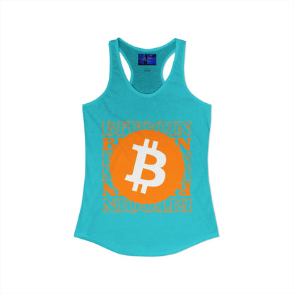 Bitcoin Bitcoin Bitcoin (BTC) Women's Racerback Tank Top by cypherpunkgear.com