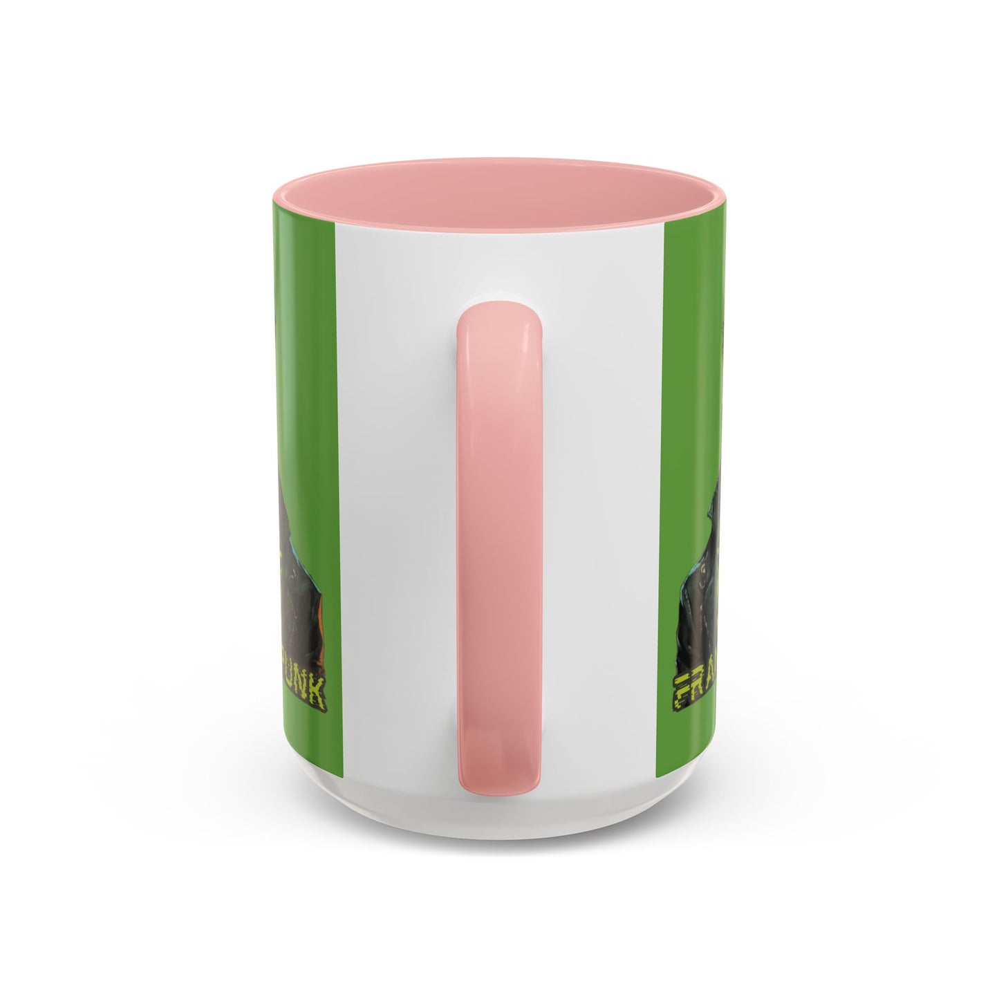 Frankenpunk Green Accent Mug by CreepyCrafts.boo